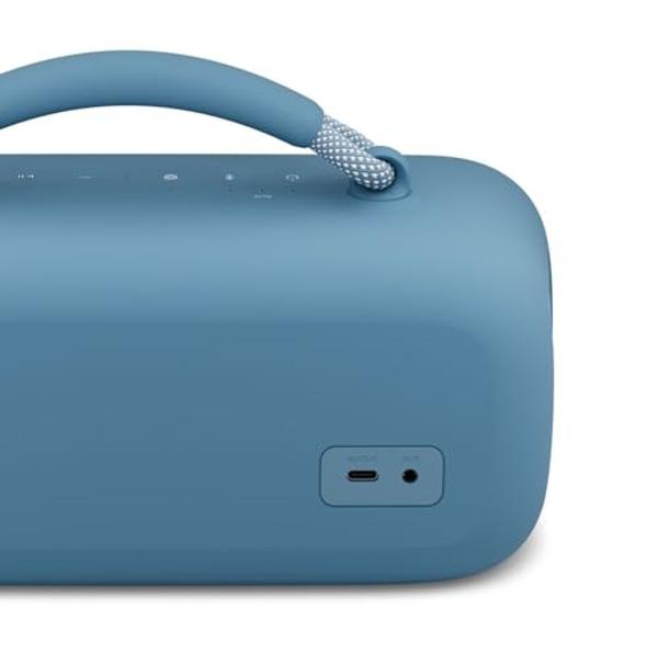 Bose SoundLink Max Portable Speaker, Large IP67 Waterproof Bluetooth Speaker, Up to 20 Hours of Playtime, USB-C, Built-in 3.5mm AUX Input, Blue Dusk