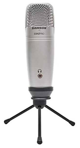 Samson C01U Pro USB Large Diaphragm Studio Condenser Microphone Mic+Tripod Stand