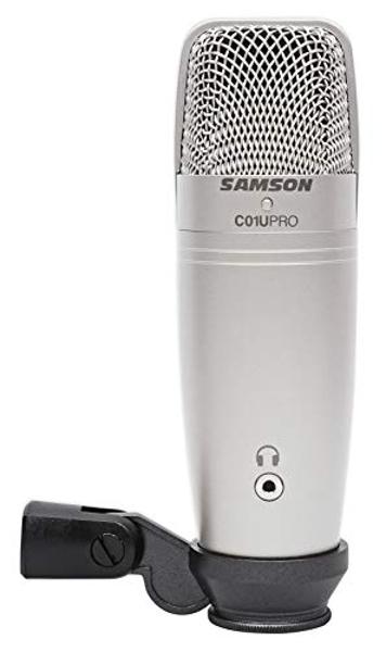 Samson C01U Pro USB Large Diaphragm Studio Condenser Microphone Mic+Tripod Stand