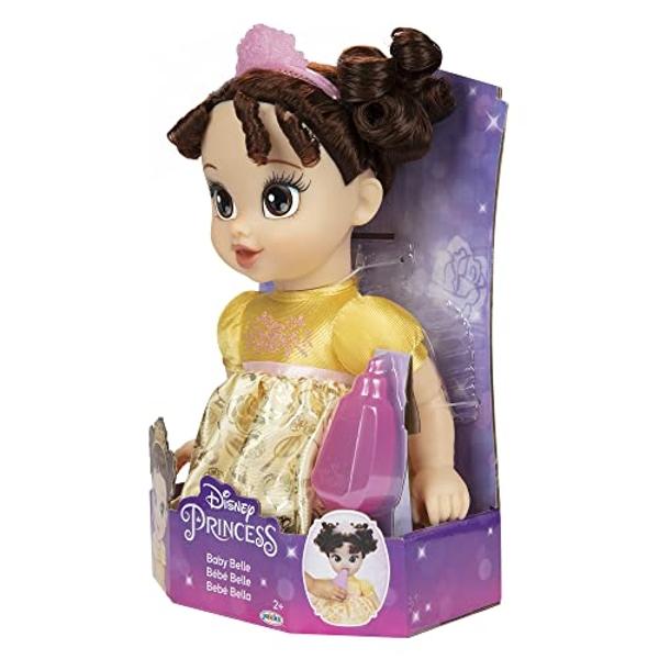 Disney Princess Belle Baby Doll with Baby Bottle & Tiara
