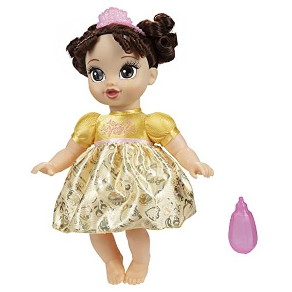 Disney Princess Belle Baby Doll with Baby Bottle & Tiara
