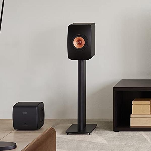 KEF KC62 6.5 Inch 1000W Compact Powered Subwoofer (Black)