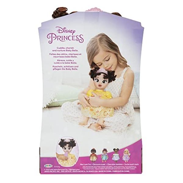 Disney Princess Belle Baby Doll with Baby Bottle & Tiara