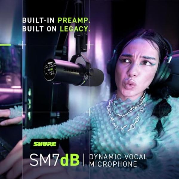 Shure SM58 Pro XLR Dynamic Microphone - Professional Studio & Live Performance Cardioid Mic for Vocals, Podcasting, and Recording (SM58-LC)