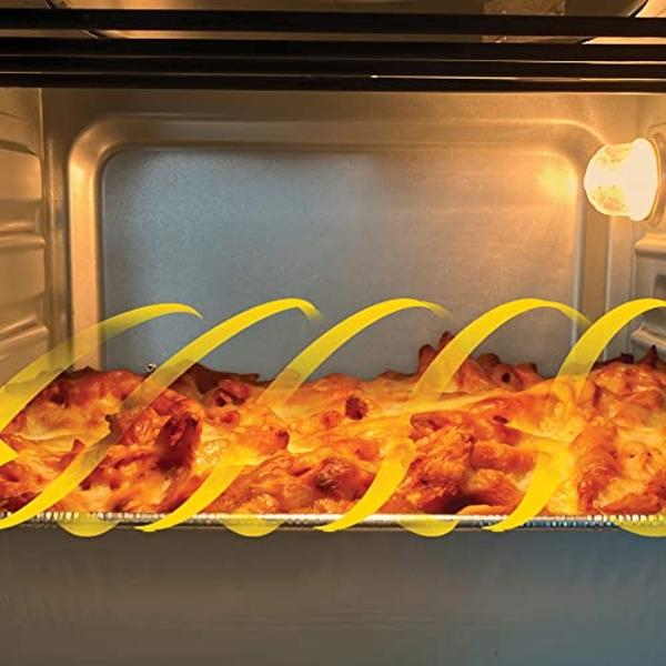 Koblenz Air Fryer Toaster Smart Oven, 4-in-1 Kitchen Countertop Convection, 27-Quarts XL, 100°-500°F Temperature Controls, Top and Bottom Heater, Adjustments Brushed Stainless Stee