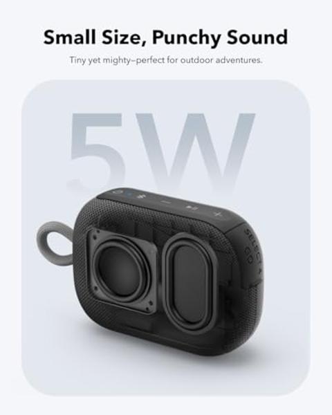 Soundcore Select 4 Go Bluetooth Shower Speaker by Anker, IP67 Waterproof/Dustproof, Portable Speaker, Wireless, 20H Playtime, Floatable, Powerful Sound, Electronics for Outdoors/Ho