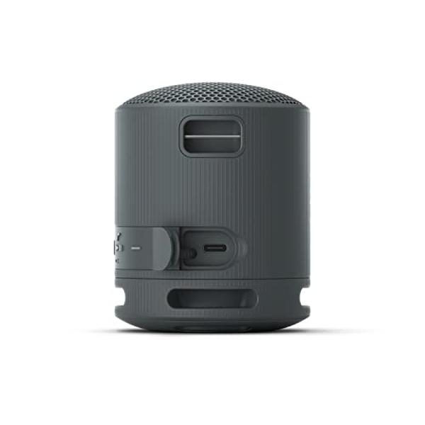 Sony SRS-XB100 Wireless Bluetooth Portable Lightweight Super-Compact Travel Speaker, Durable IP67 Waterproof & Dustproof Shower Speaker, 16 Hour Battery, Versatile Strap, & Hands-f
