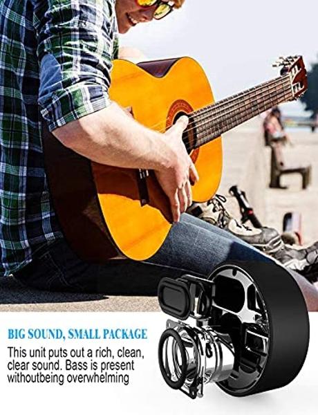 INSMY C12 IPX7 Waterproof Shower Bluetooth Speaker, Portable Small Speaker, Speakers Bluetooth Wireless Loud Clear Sound Support TF Card Suction Cup for Kayak Canoe Beach Gift (Bla