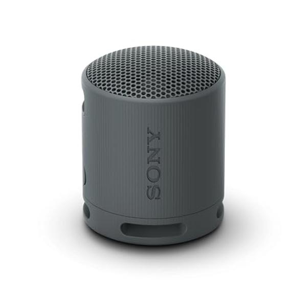 Sony SRS-XB100 Wireless Bluetooth Portable Lightweight Super-Compact Travel Speaker, Durable IP67 Waterproof & Dustproof Shower Speaker, 16 Hour Battery, Versatile Strap, & Hands-f