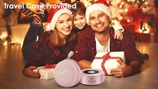 XLEADER [Smart Touch] Mini Bluetooth Speaker SoundAngel A8 (3rd Gen) Premium Rose Gold with Portable Waterproof Case Mic TF Card Aux, for iPhone iPad Shower Electronic Christmas Xm