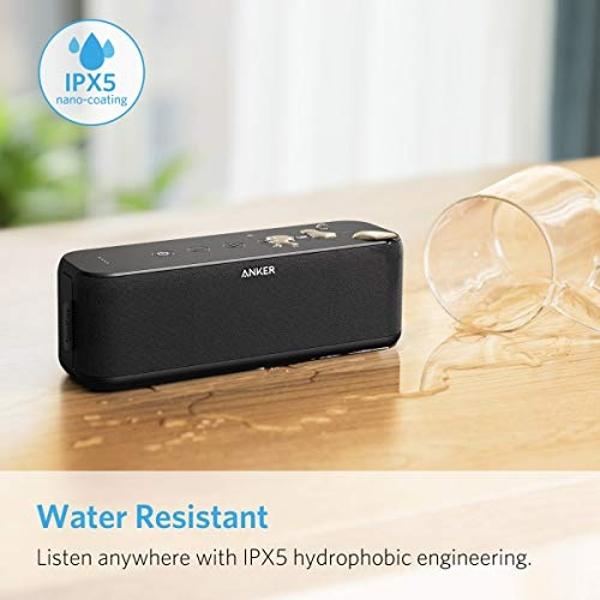 Anker SoundCore Boost 20W Bluetooth Speaker with BassUp Technology - 12h Playtime, IPX5 Water-Resistant, Portable Battery with 66ft Bluetooth Range/Superior Sound & Bass (Renewed)