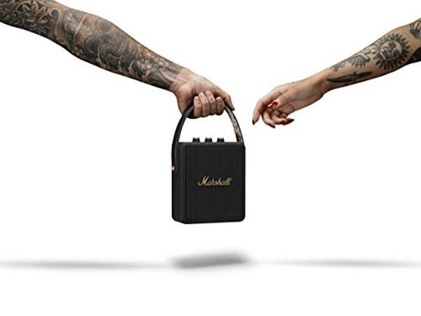DEWALT Wearable Bluetooth Speaker (Updated Version), Clip-On Wireless Jobsite Pro Water-Resistant Portable Speaker (Non-Magnetic), Built-in Mic for Hands-Free Music/Calls, Bluetoot