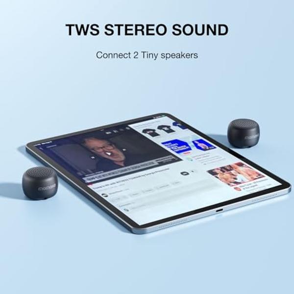 Ortizan Portable Bluetooth Speaker, IPX7 Waterproof Wireless Speaker with 24W Loud Stereo Sound, Outdoor Speakers with Bluetooth 5.0, 30H Playtime,66ft Bluetooth Range,TWS Pairing 
