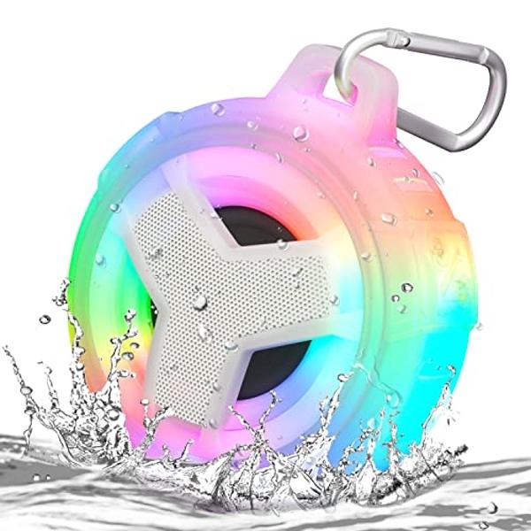 Portable Bluetooth Speaker with Subwoofer, Wireless Speakers with Booming Bass, FM Radio, RGB Lights, EQ, Stereo Sound, 10H Playtime, 30W Loud Speaker for Home, Outdoor, Party, Tra