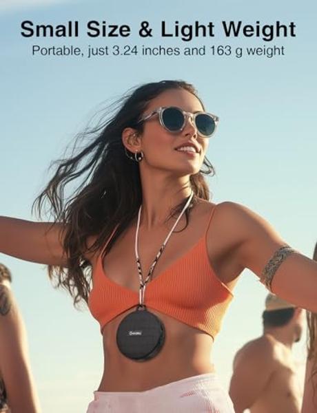 Onforu Portable Bluetooth Speaker for Bike, IP65 Waterproof Mini Outdoor Shower Travel Speakers, Bike Accessories Wireless Bicycle Speaker with Loud Sound for Riding, Ideal Gift