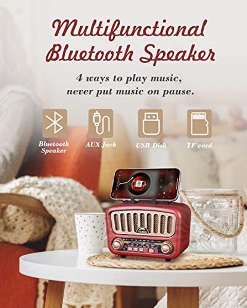 XLEADER [Smart Touch] Mini Bluetooth Speaker SoundAngel A8 (3rd Gen) Premium Rose Gold with Portable Waterproof Case Mic TF Card Aux, for iPhone iPad Shower Electronic Christmas Xm