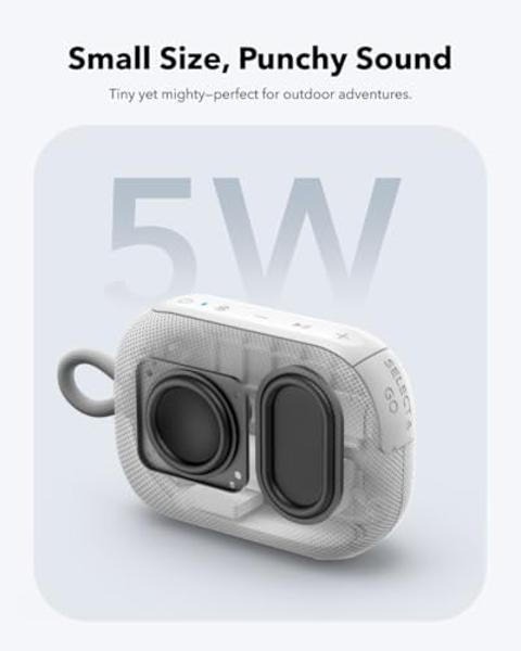 soundcore Select 4 Go Bluetooth Shower Speaker by Anker, IP67 Waterproof/Dustproof, Portable, Wireless, 20H Playtime, Floatable, Powerful Sound, Electronics for Outdoors/Home/Offic