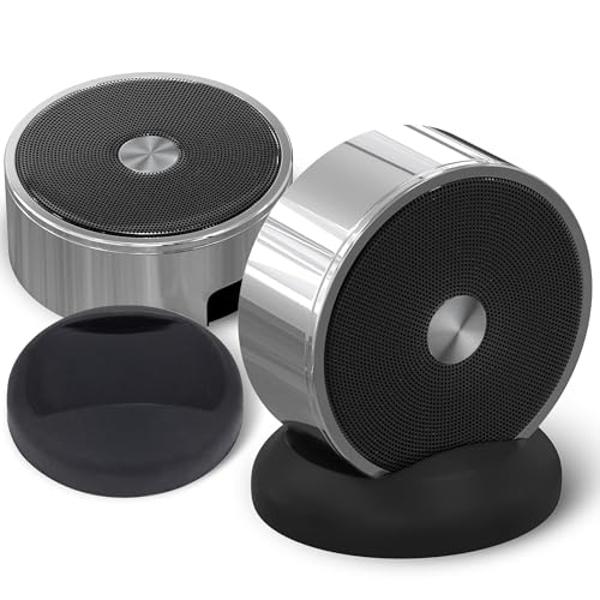 Bluetooth Speaker Set: Wireless Stereo Dual Pairing Portable Twin TWS System With Big Rich Bass Hi-Fi Multi-Room Indoor Outdoor Use Home Deck Pool Work Travel Party Camping Gift De