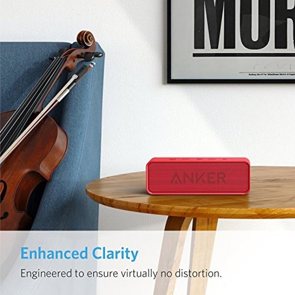 Anker Soundcore Portable Wireless Bluetooth Speaker with 24-Hour Playtime, 66ft Range, 10W Stereo Sound, Rich Bass, Built-in Mic, Ideal for iPhone, Samsung, Traveling, Shower Use, 