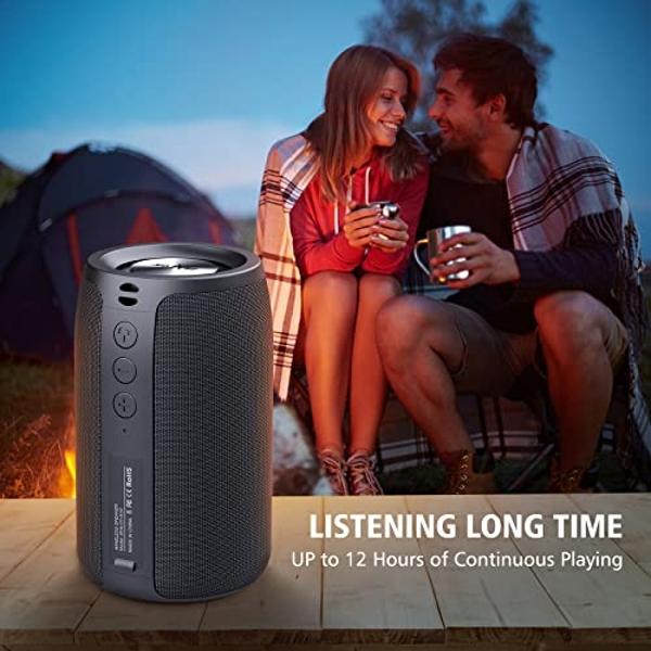 Altec Lansing Rockbox XL 2.0 Portable Bluetooth Wireless Speakers with Led Lights, IP67 Waterproof and Durable for Outdoor, 20 Hours Battery with App Control