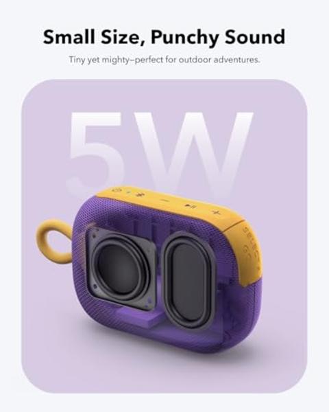 soundcore Select 4 Go Bluetooth Shower Speaker by Anker, IP67 WaterproofDustproof, Portable, Wireless, 20H Playtime, Floatable, Powerful Sound, Electronics for Outdoors/Home/Office