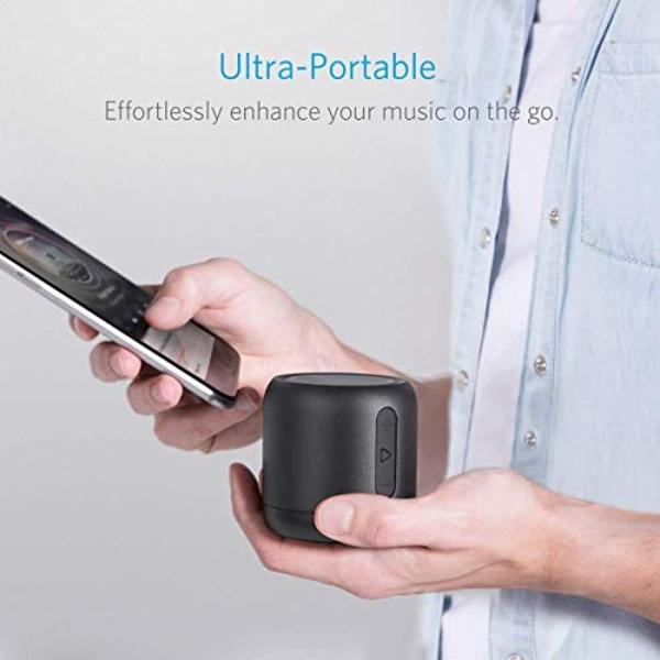 Anker Soundcore Mini, Super-Portable Bluetooth Speaker with 15-Hour Playtime, 66-Foot Bluetooth Range, Enhanced Bass, Noise-Cancelling Microphone (Renewed)