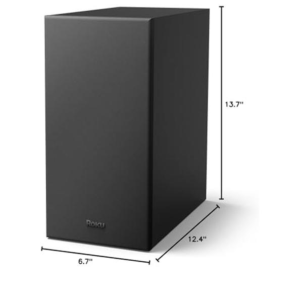 Roku Wireless Bass, Slim Subwoofer Streambar, Streambar Pro Wireless Speakers