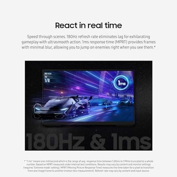 SAMSUNG 32-Inch Odyssey G3 (G30D) Series FHD Gaming Monitor, 1ms, 180Hz, AMD FreeSync, Adjustable Stand, Black Equalizer, Virtual Aim Point, Eye Saver Mode, Flicker-Free, LS32DG302