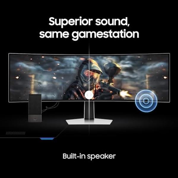 Samsung 49" Odyssey OLED (G93SC) Series Curved Gaming Monitor w QD-OLED, 240Hz, 0.03ms, Dual QHD,DisplayHDR True Black 400,AMD FreeSync Premium Pro,Height Adjustable Stand,3 Yr War
