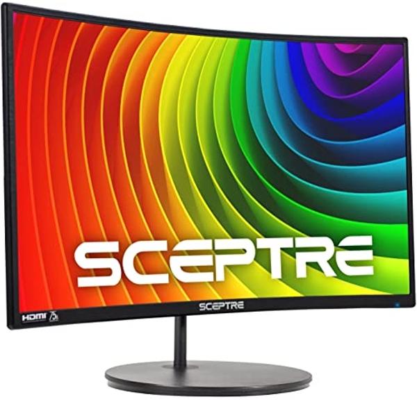 ASUS TUF Gaming VG27VH1B 27” Curved Monitor, 1080P Full HD, 165Hz (Supports 144Hz), Extreme Low Motion Blur, Adaptive-sync, FreeSync Premium, 1ms, Eye Care, HDMI D-Sub, BLACK