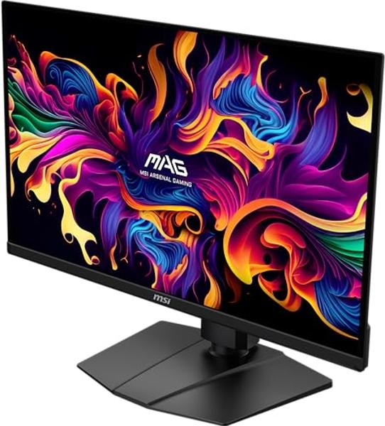 MSI MAG 271QPX QD-OLED E2 27-inch 2K Gaming Monitor, 2560 x 1440 (QHD), 0.03ms Response Time, 240Hz, True Black HDR 400, HDMI, DP Port, Tilt and Height Adjustable