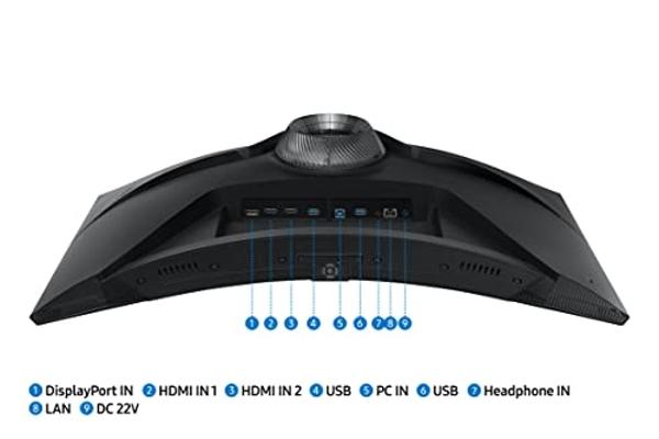 Samsung 32" Odyssey G65B QHD 240Hz 1ms (GTG) HDR 600 Gaming Hub 1000R Curved Gaming Monitor,Black (Renewed)