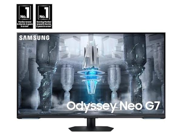SAMSUNG 43" Odyssey Neo G7 Series 4K UHD Smart Gaming Monitor, 144Hz, 1ms, VESA Display HDR600, Quantum Matrix Technology, AMD FreeSync Premium Pro, LS43CG702NNXZA, 2023, Black