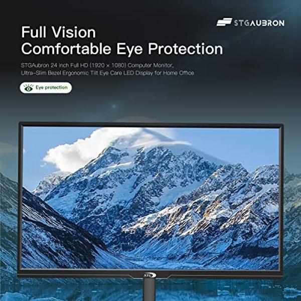 Sceptre IPS 24-Inch Business Computer Monitor 1080p 75Hz with HDMI VGA Build-in Speakers, Machine Black (E248W-FPT)