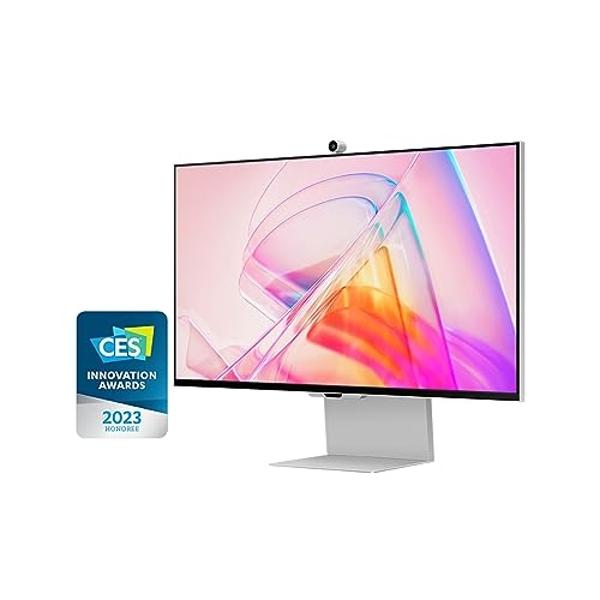 LG 27SR50F-P Smart Monitor 27-Inch FHD (1920x1080) IPS Display, webOS 23, HDR 10, x2 Built-in Speakers, AirPlay 2, Screen Share, Bluetooth, ThinQ App, Remote Control, Pink