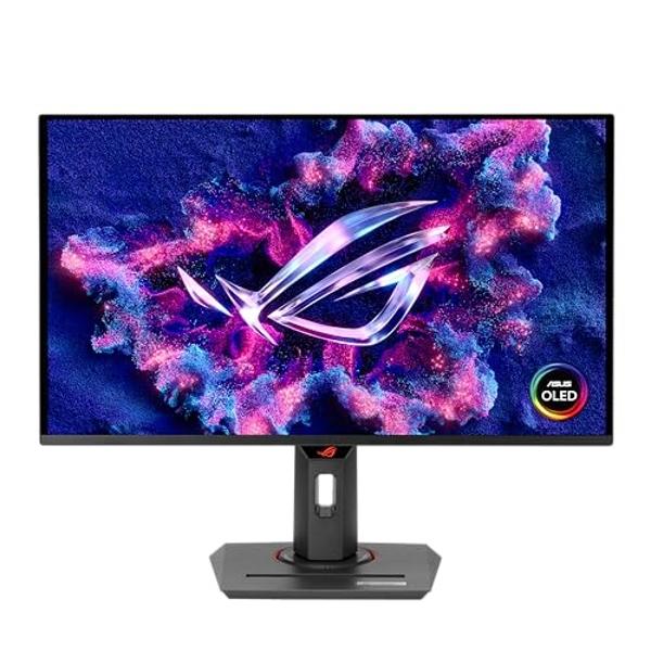 ASUS ROG Strix 26.5” 1440P QD-OLED Gaming Monitor (XG27ACDNG) -QHD (2560x1440), 360Hz, 0.03ms, Custom Heatsink, OLED Care+, G-SYNC Compatible, 99% DCI-P3, DisplayWidget, AI Gaming,