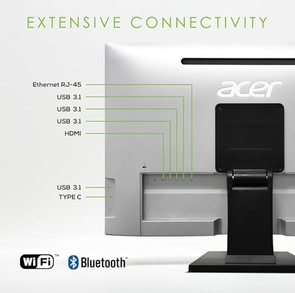 acer Chromebase CA24V2 All-in-One Desktop, 23.8'' Full HD Display, Intel I7 8 Gen Processor, 16G DDR4, M.2 NVMe 512G SSD, Webcam, Chrome OS, WiFi 5/BT 4.2/HDMI/USB 3.1 for Home & O