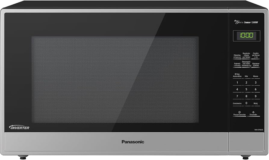 HORNO DE MICROONDAS PANASONIC NNST965SRPH INVERTER 2.2 PIES 1200 W