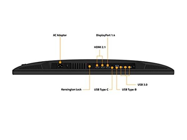GIGABYTE M32U-SA-R 32" 144Hz 4K AdaptiveSync Compatible Gaming Monitor (SS IPS/3840x2160 Display/1ms Response Time (GTG)/1x Display Port 1.4/2x HDMI 2.1/2x USB 3.0/1x USB Type C) (