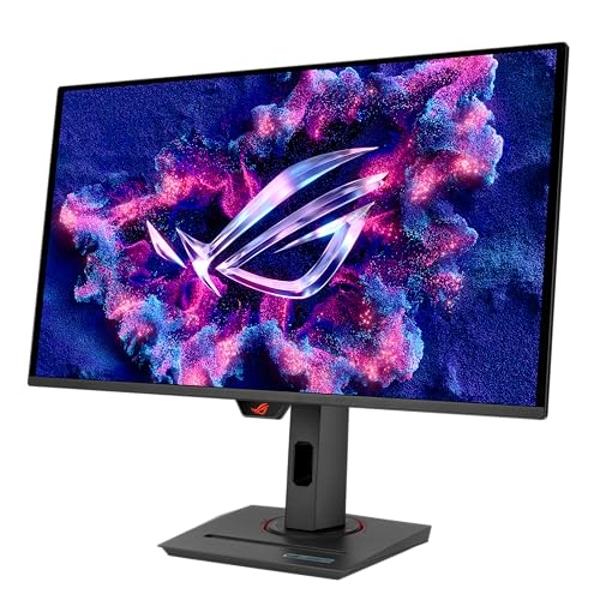 ASUS ROG Strix 26.5” 1440P QD-OLED Gaming Monitor (XG27ACDNG) -QHD (2560x1440), 360Hz, 0.03ms, Custom Heatsink, OLED Care+, G-SYNC Compatible, 99% DCI-P3, DisplayWidget, AI Gaming,