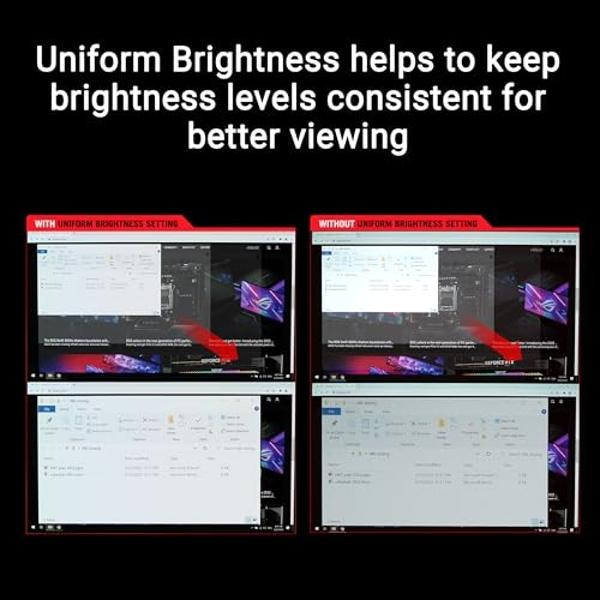 ASUS ROG Strix 26.5” 1440P QD-OLED Gaming Monitor (XG27ACDNG) -QHD (2560x1440), 360Hz, 0.03ms, Custom Heatsink, OLED Care+, G-SYNC Compatible, 99% DCI-P3, DisplayWidget, AI Gaming,