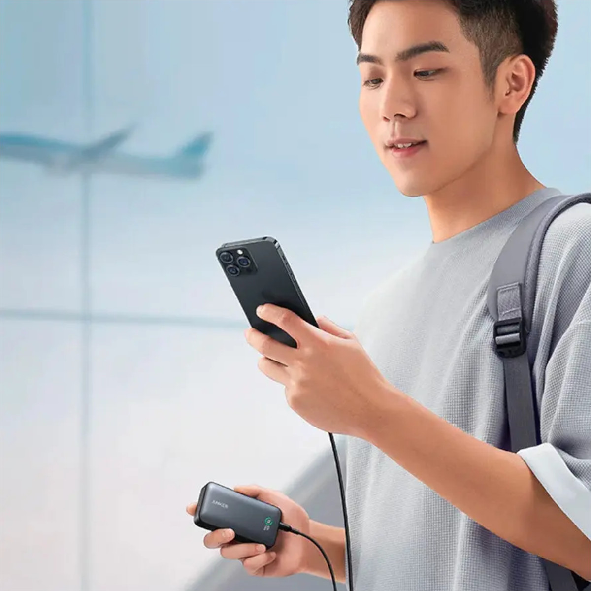 Power Bank Anker 533 10,000mAh 30W PD Negro USB Dúo