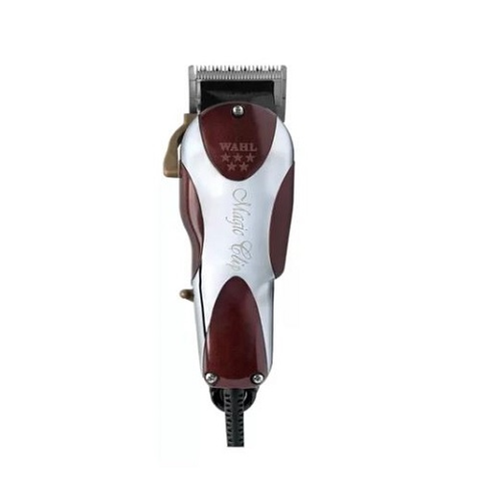 CORTADORA PLATA Y ROJA DE PELO WAHL 8451 PROFESSIONAL CLIP MAGICO 5 ESTRELLAS 120V