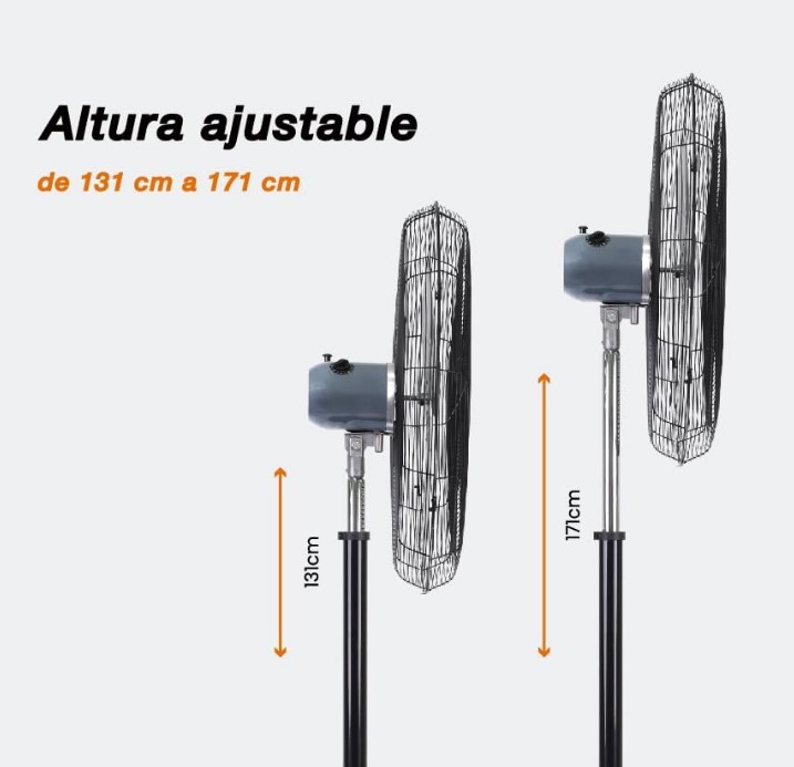 VENTILADOR MYTEK 3421 PEDESTAL 30 PUL 3 VEL 3 ASPAS NEGRO