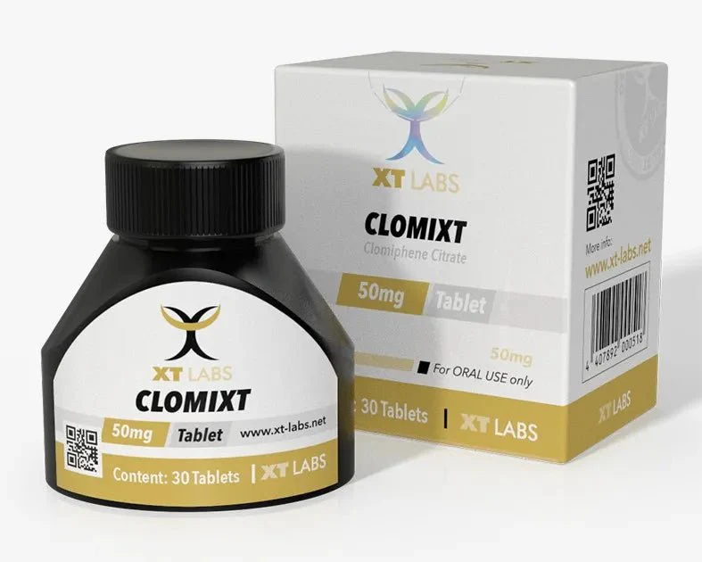 Clomixt XT Labs Clomifeno 50mg x 30 Tabs Recuperación Post Ciclo y Testosterona