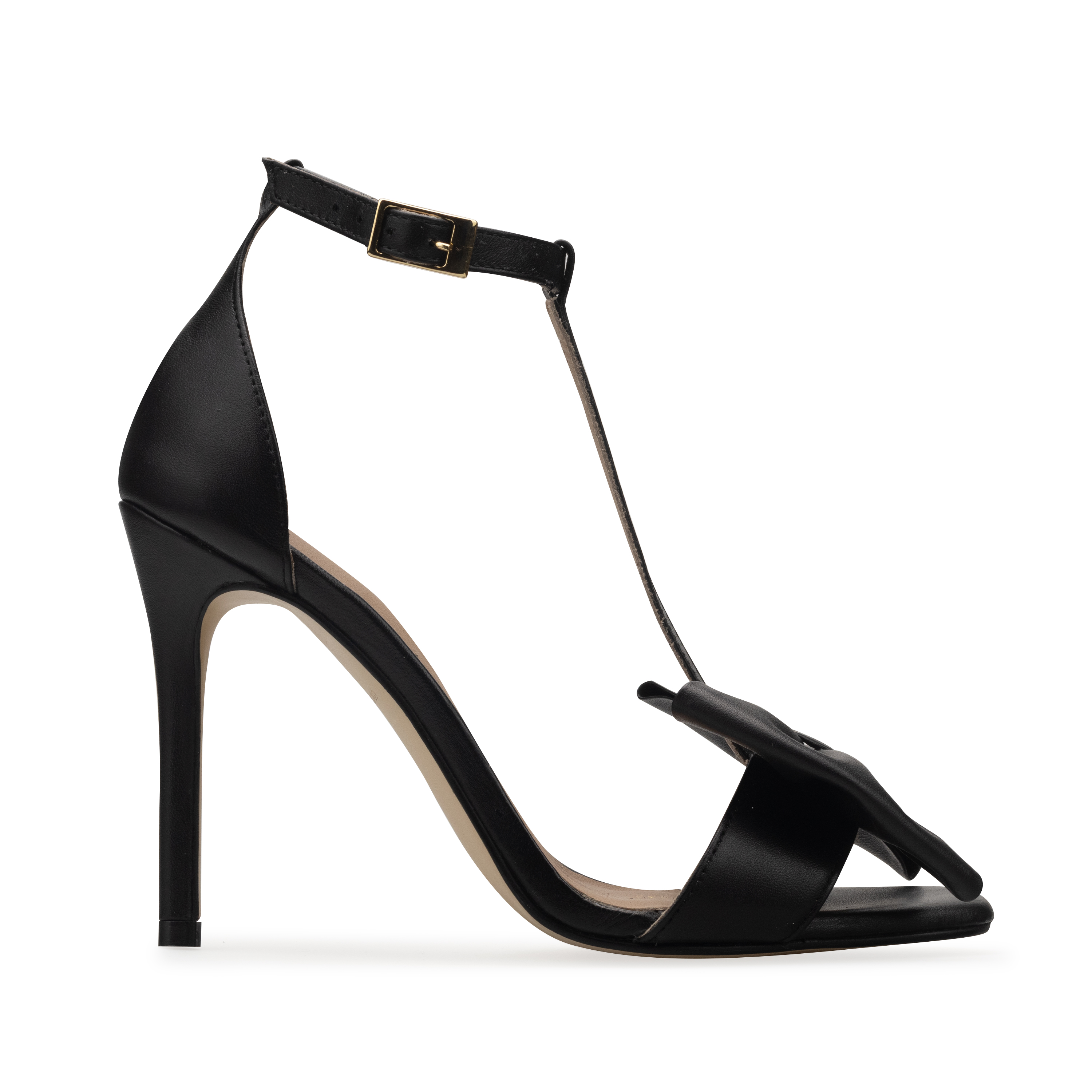 Zapatillas De Tacón Davenia De Piel Sandalia De Tacón Para Dama Mod. Naomi