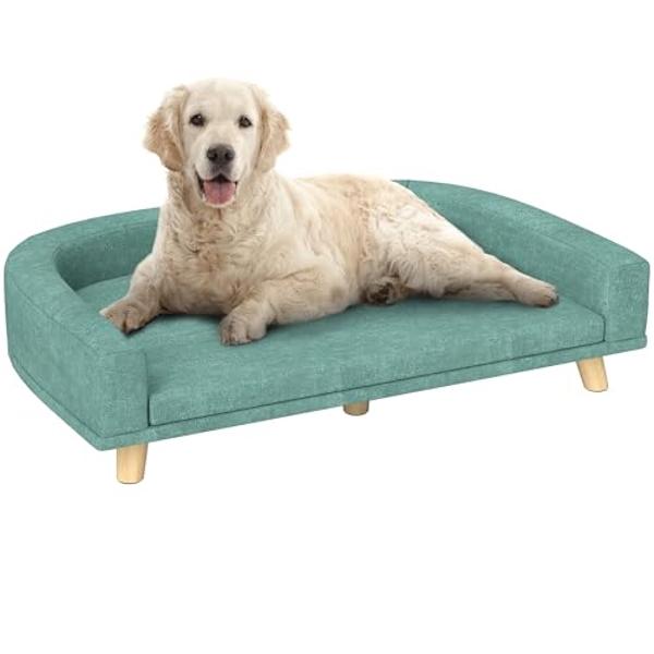 Moots Premium Leatherette Pets Sofa, Espresso, Small