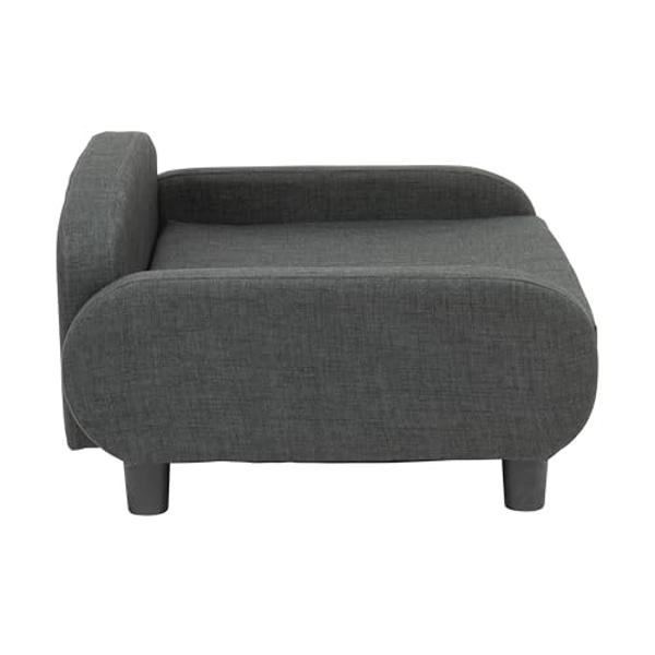 Moots Premium Leatherette Pets Sofa, Espresso, Small