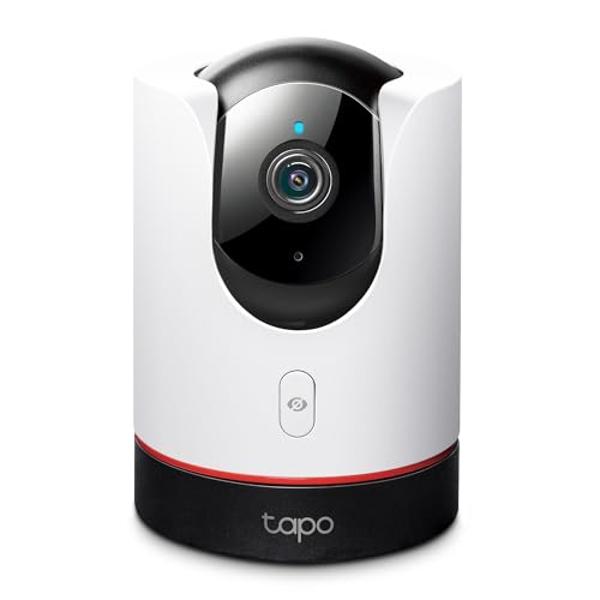 TP-Link Tapo 2K Indoor Security Camera for Baby Monitor, Dog Camera w/Motion Detection, 2-Way Audio Siren, Night Vision, Cloud & SD Card Storage(Up to 256 GB), Works w/Alexa & Goog