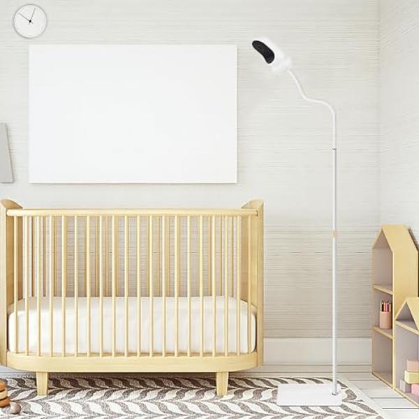 67" Adjustable Height Baby Monitor Floor Stand Holder for Nanit Pro Smart Monitor & Flex Stand,Owlet Cam/Cam 2 /Owlet Duo 2, Baby Monitor,Also Cameras with 1/4 Thread Connection